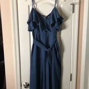 Off the shoulder Lulu’s Midi Jumpsuit